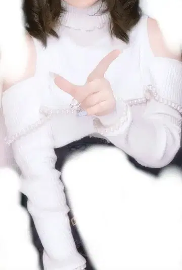 고딕 크로스 니트 앙크루즈 Ank Rouge 화이트