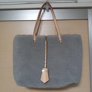 사만다 타바사 데님 퍼 리버서블 토트백 파우치 포함