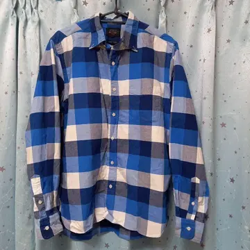 BEAMS 체크 무늬 긴팔 셔츠