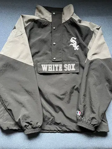 화이트 양말 나일론 자켓 M