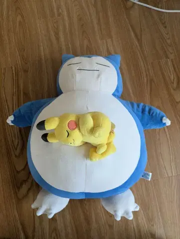 포켓몬 슬립 카비곤 봉제 인형 피카츄 포함