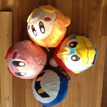 커비 봉제 인형 키링 세트