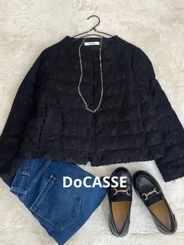 [ 새상품급 ] 두클라쎄 성숙/러블리 전체 레이스 숏 다운 코트