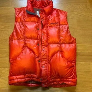 y2k Marmot Mountain Limited 다운 베스트 오렌지