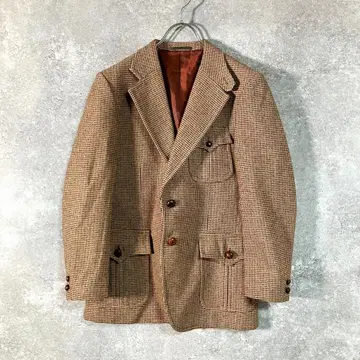 Stanley Blacker 빈티지 테일러드 싸개 버튼 브라운