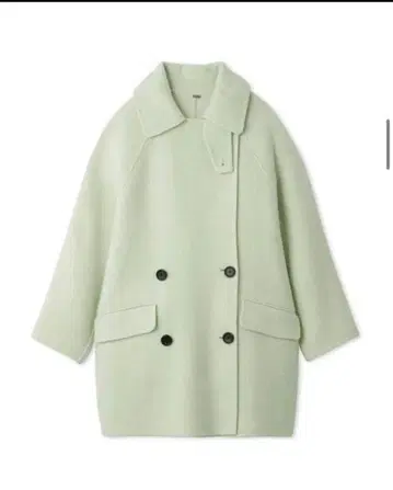 울 코트 여성용 Mila Owen 라임