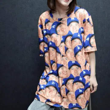 SHOHEI OHTANI [얼굴] 셔츠 오타니 쇼헤이 다저스 M 사이즈