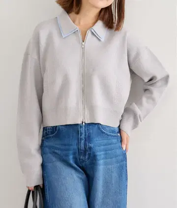 U and SPICK&SPAN 더블 컬러 니트 가디건