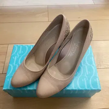 DIANA 베이지 글리터 하이힐 약 8cm