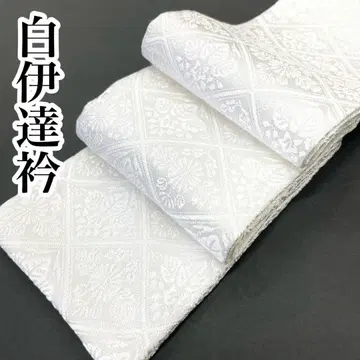 화이트 겹침 카라 순수 실크 다테카라