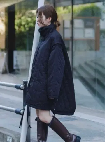 Kastane 퀼팅 리버서블 미들 코트