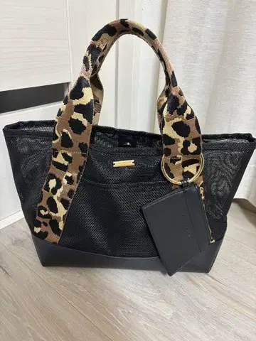BARNYARDSTORM 토트백 메쉬 레오파드