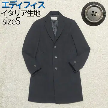 [ 어른 비즈니스 캐주얼 ] 에디피스 이탈리아 원단 체스터 코트 블랙 S