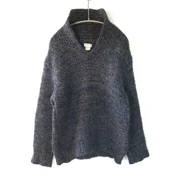 98aw 라이카기 Dries Van Noten V넥 스웨터 네이비