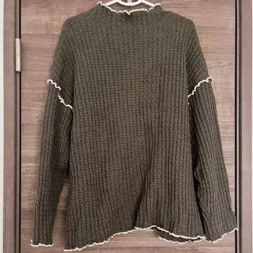 FREAK'S STORE 헤비 와플 메로우 하이넥 니트