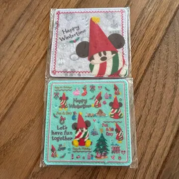 도쿄 디즈니 리조트 리루린린 수베니어 코스터 2종 세트 미개봉 새상품