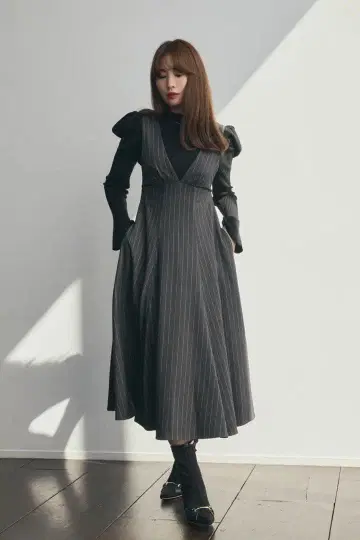 herlipto Striped Jumper Skirt