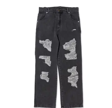 [ RTF ] FACTOTUM CRASH DENIM BAGGY PANTS