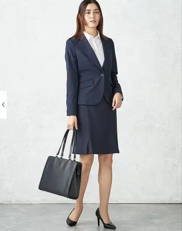 퍼펙트 수트 팩토리 자켓 & 스커트 수트 네이비