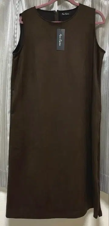 새상품! Anne Coquine 페이크 스웨이드 롱 원피스 qvc