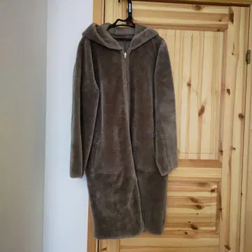 조인트 웍스 페이크 스웨이드 보아 리버서블 코트 모카