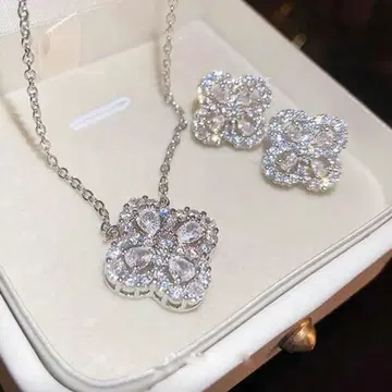 목걸이 귀걸이 세트 지르코니아 반짝반짝 크리스마스 기프트 포멀