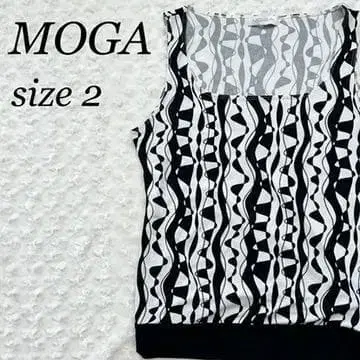 모가 MOGA 슬리브리스 티셔츠 여성용 패턴 탱크탑 2