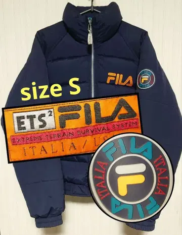 FILA 휠라 다운 자켓 90s 레어 자수 초레어 size S