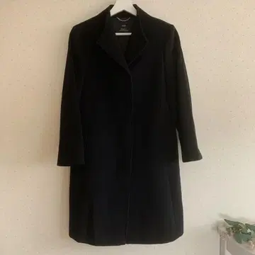 23구 블랙 롱 코트 34 사이즈