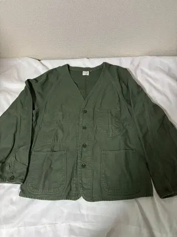 orSlow (오어슬로우) 노카라 자켓 사이즈 2 올리브