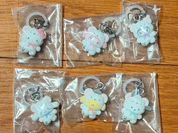 산리오 포근포근 스노우 표시 액세서리 전 6종 컴플리트 세트