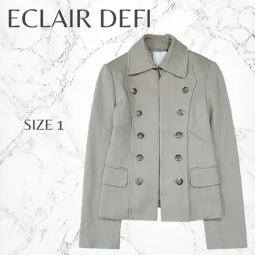 에클레어 데피 겉옷 개성있는 더블 브레스트 디자인 자켓 S 고품질