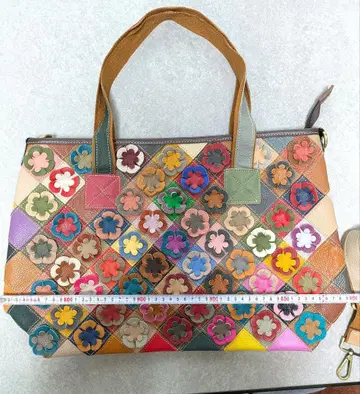 컬러풀 플라워 모티브 토트백