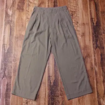 새상품급 위 WIDE TUCK SLACKS 남성용 턱 팬츠 S QL24