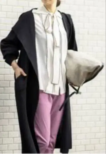 새상품급 IENA 블랙 후드 부착 롱 가디건