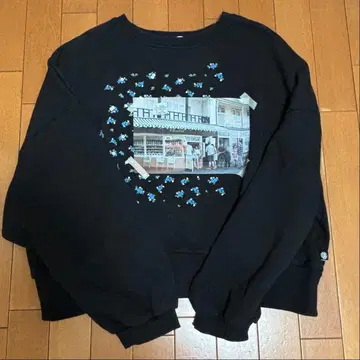 리틀 써니 바이트 little sunny bite 맨투맨 블랙