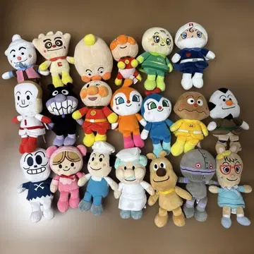 낱개 판매 불가 호빵맨 봉제 인형 묶음 세트