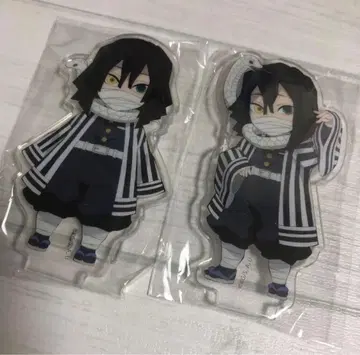 귀멸의 칼날 연결 아크릴 스탠드 이구로 오바나이 미개봉