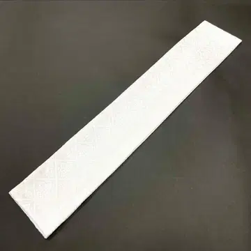 순백 순수 실크 오비 장식 천