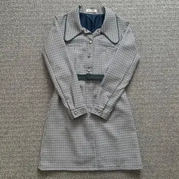 REDYAZEL 하운드투스 체크 패턴 미니 원피스 S 사이즈