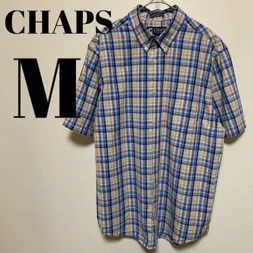 CHAPS 반팔 BD 체크 셔츠 M