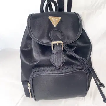 GUESS USA 미니 백팩 가죽 블랙