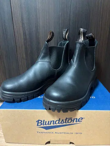 블런드스톤 블랙 사이드 고어 부츠 사이즈 5