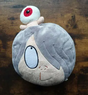 [레어] 게게게의 키타로 봉제 인형 쿠션 눈알 아저씨 세트 미즈키 시게루