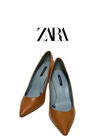 ZARA 자라 펌프스 카멜 37