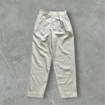 그린 레이블 릴랙싱 테이퍼드 팬츠 마 혼방 돌려입기 무지 36