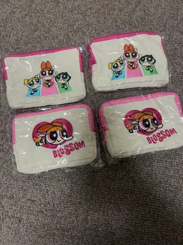 파워퍼프걸스 참 포함 자수 파우치 가챠