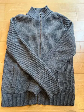 BANANA REPUBLIC 그레이 집업 스웨터 M