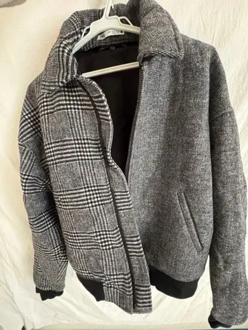 ZARA 그레이 체크