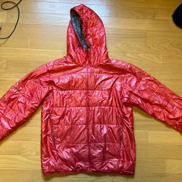 mont-bell 후드 부착 다운 자켓 M 레드